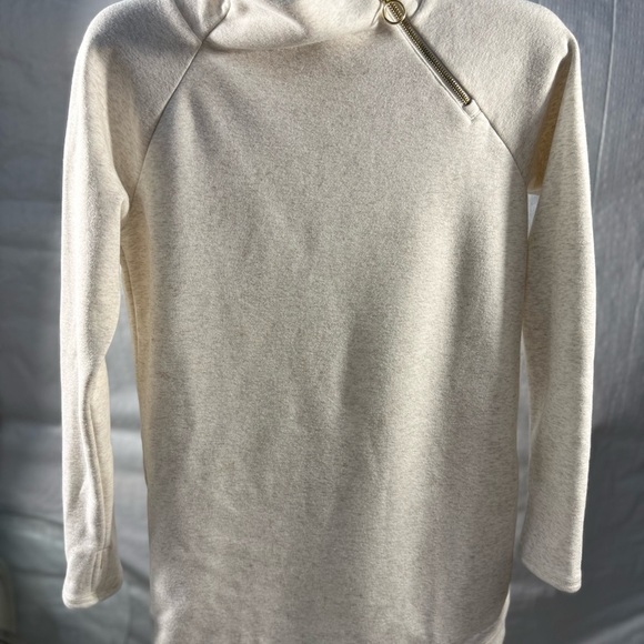 Athleta Cream Cowl Neck Sweater Soft Knit - Picture 3 of 6